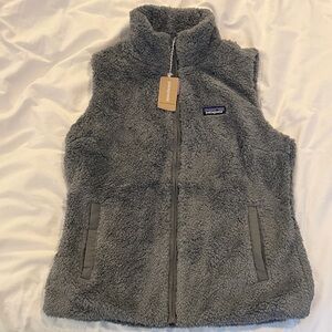 Patagonia Gray Sherpa Fleece Vest